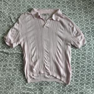 Pink polo style shirt